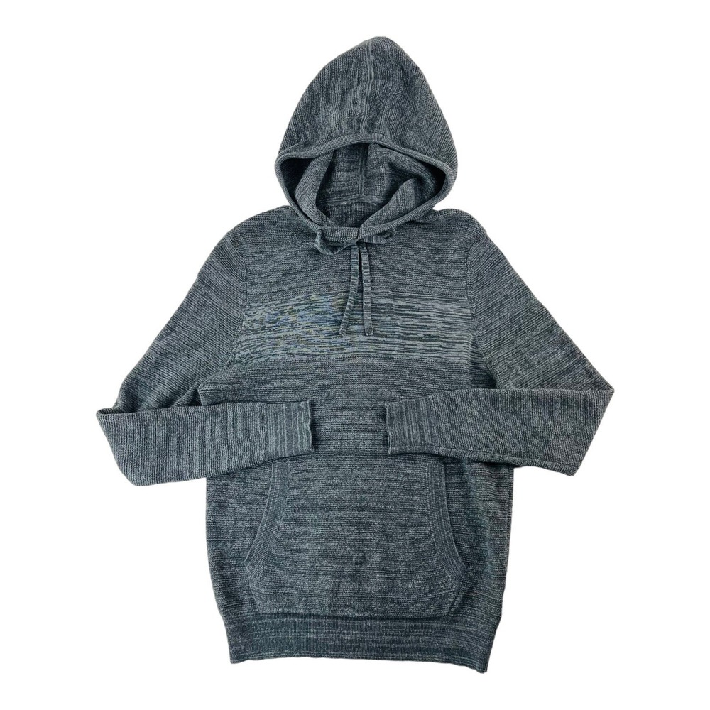 Artefact‎ Gray Woven Cotton Long Sleeve Hoodie Mens Size XS